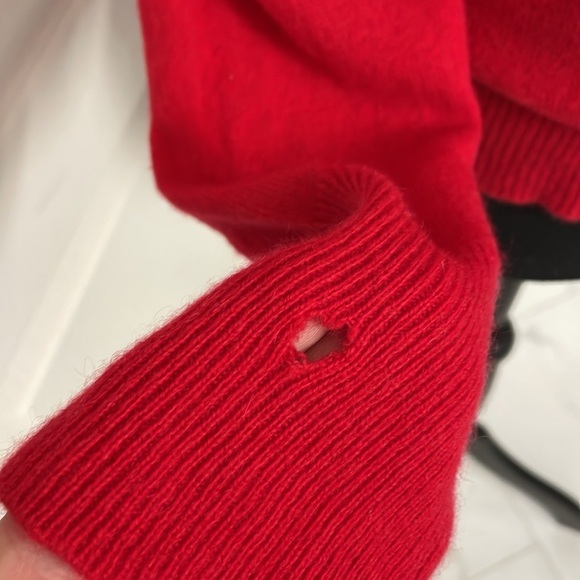 Alex Marie Cashmere turtleneck berry red size L fall Christmas business - Picture 4 of 6